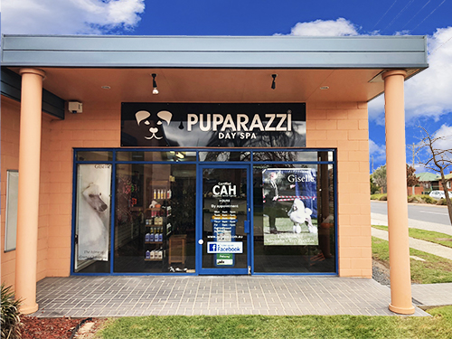 Front of Day Spa of Puparazzi Day Spa in Albury for dog grooming